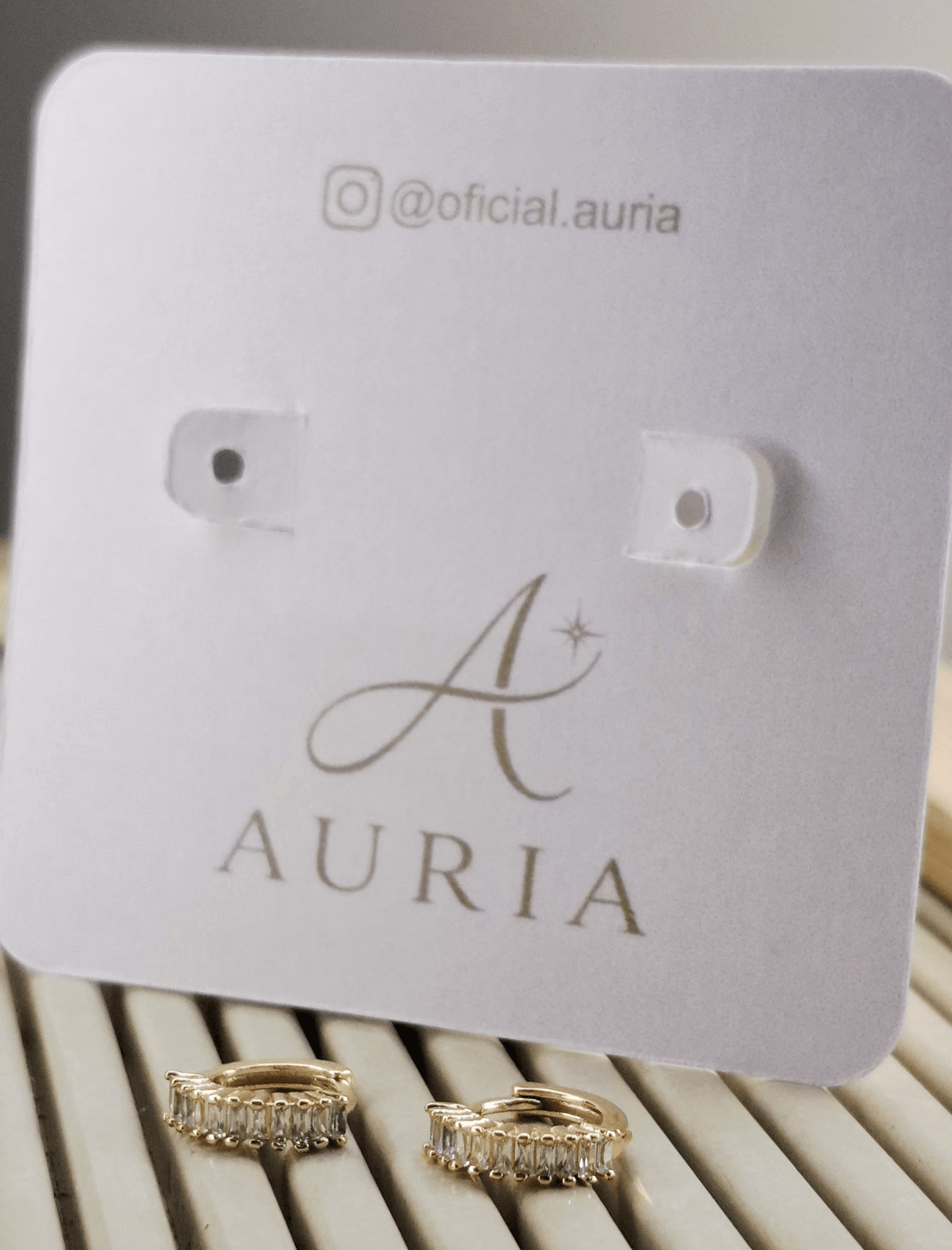 Argola "Vitta Glamour"- Banhada a Ouro 18k
