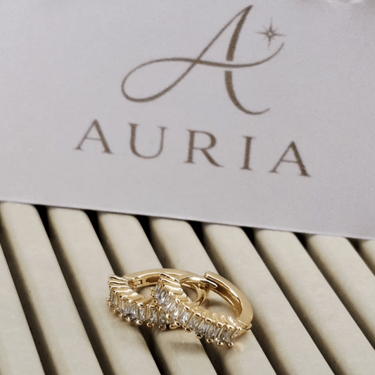 Argola "Vitta Glamour"- Banhada a Ouro 18k