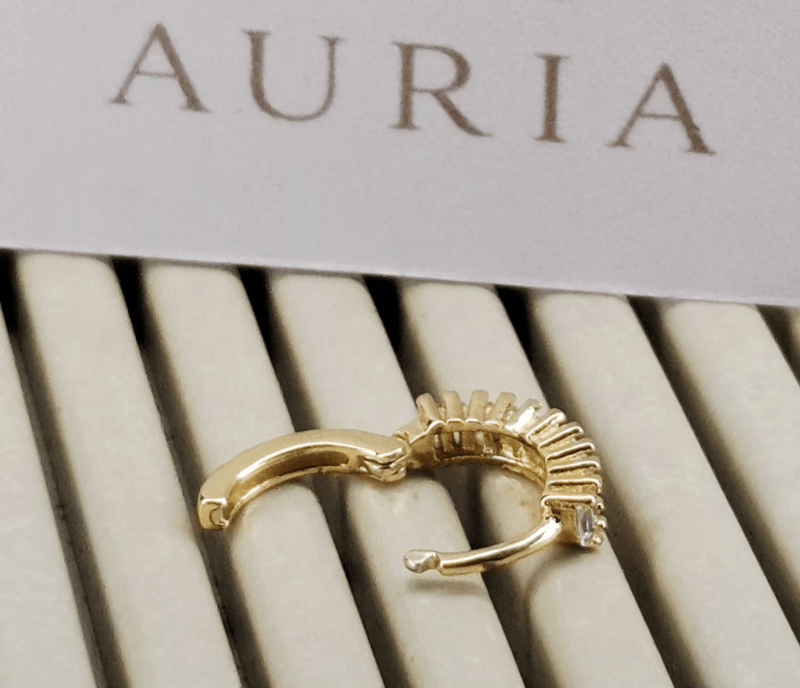 Argola "Vitta Glamour"- Banhada a Ouro 18k