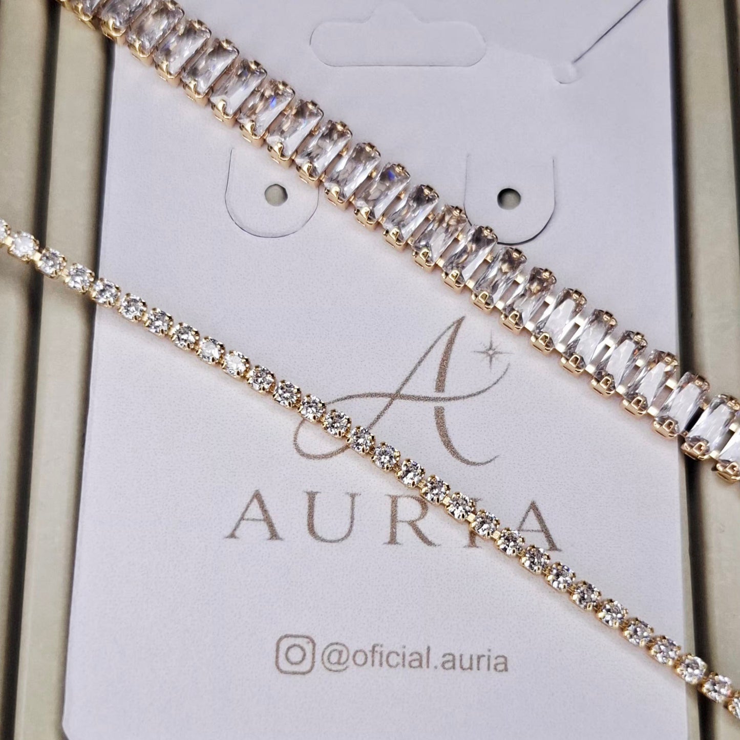 Pulseira "Riviera Classic"- Banhado a Ouro 18k
