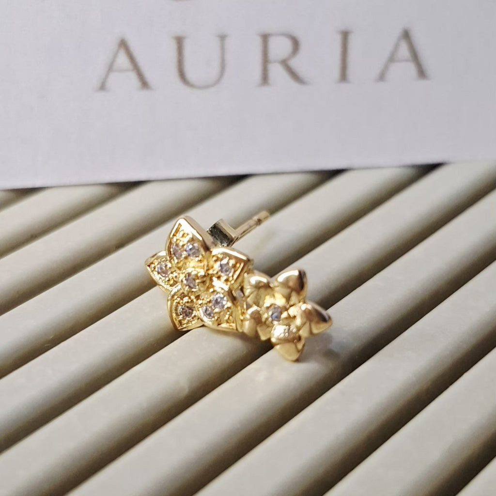 Brinco "Garden"- Banhados a Ouro 18k