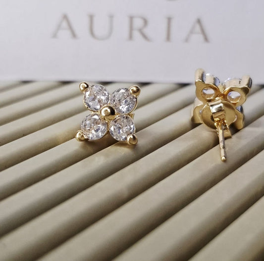 Brinco "Flower" - Banhados a Ouro 18k