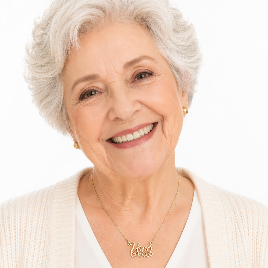 Colar "Grandmother"- Banhado a Ouro 18k