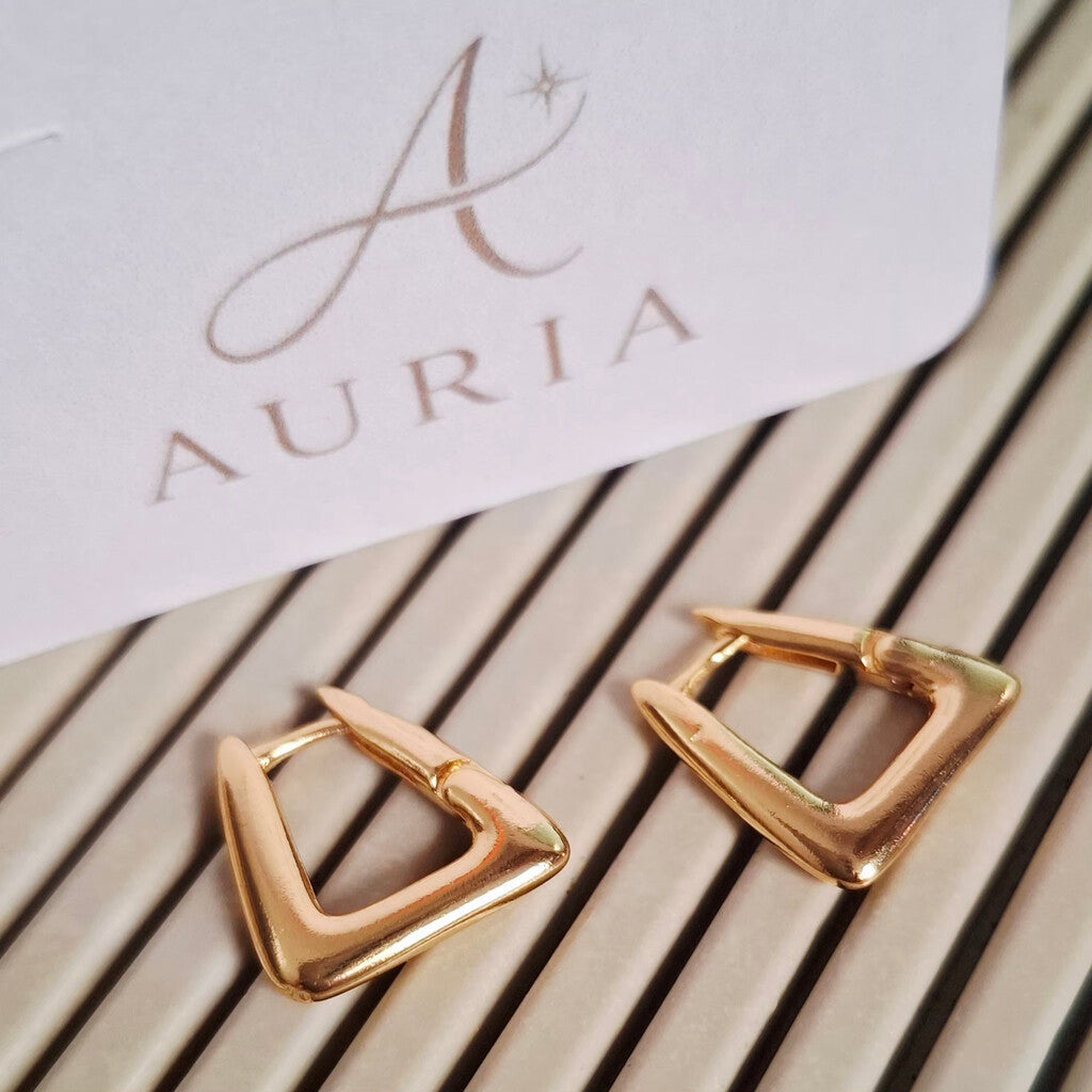 Brinco em Argola "Magnum Basic"-Banhado a Ouro 18k