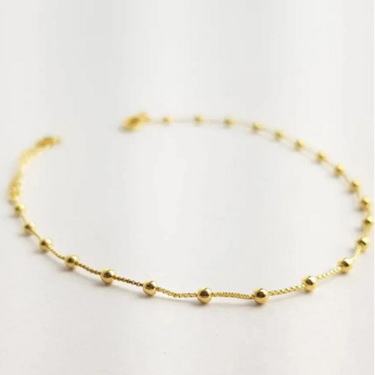 PULSEIRA 16+3CM VENEZIANA INTERCALADA POR ESFERAS
