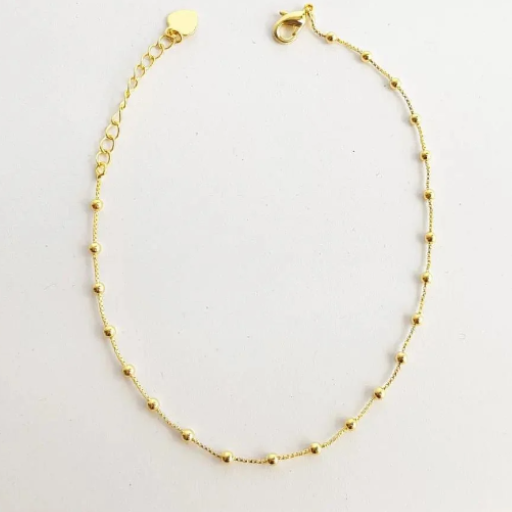 PULSEIRA 16+3CM VENEZIANA INTERCALADA POR ESFERAS

