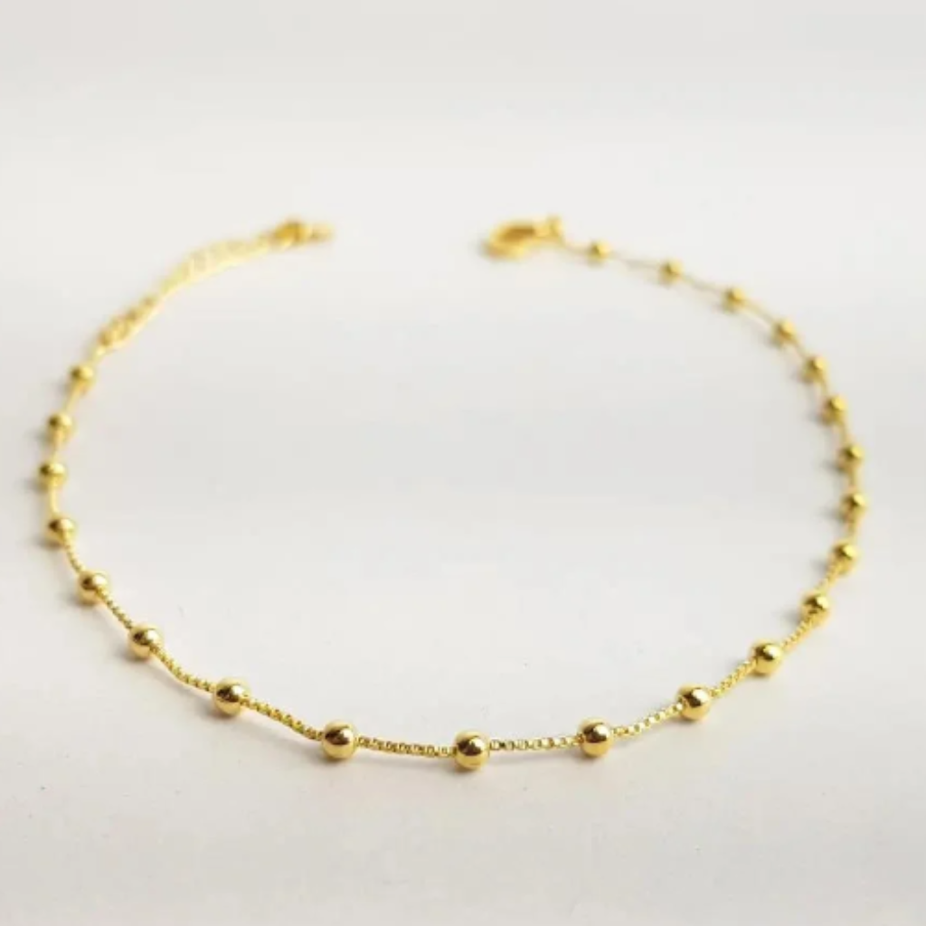 PULSEIRA 16+3CM VENEZIANA INTERCALADA POR ESFERAS
