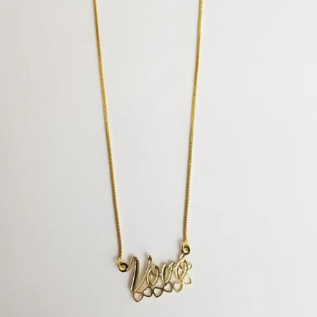 Colar "Grandmother"- Banhado a Ouro 18k
