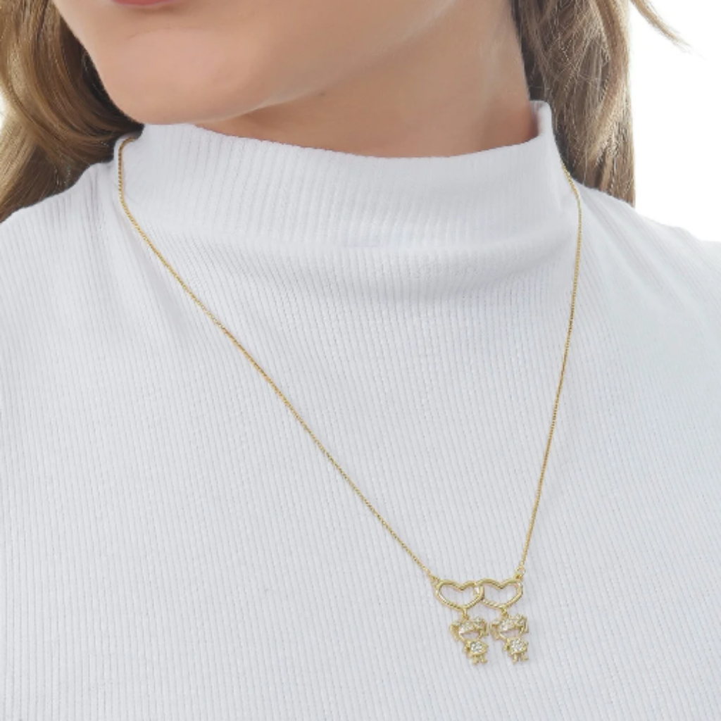 Colar "Maternal Love- Banhado a Ouro 18k