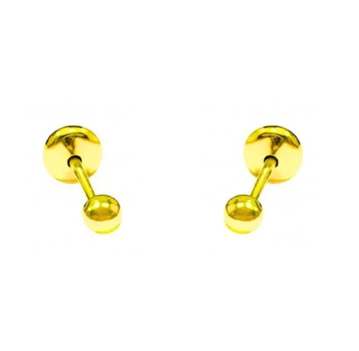 Brinco "Essencial Basic"- Banhado a Ouro 18k