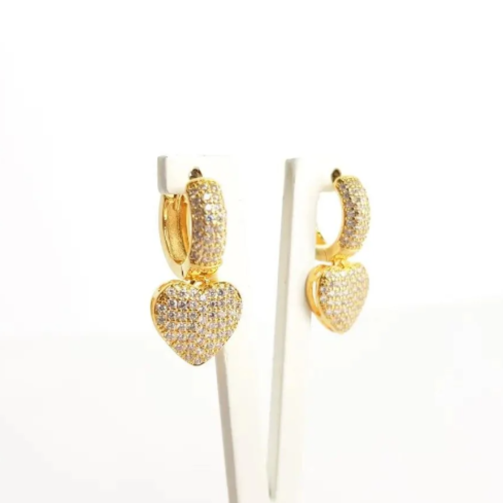 Argola "Love Glamour"- Banhado a Ouro 18k