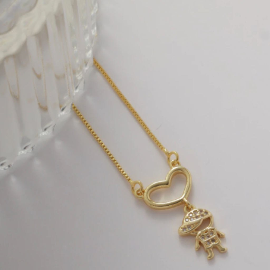 Colar "Maternal Love- Banhado a Ouro 18k