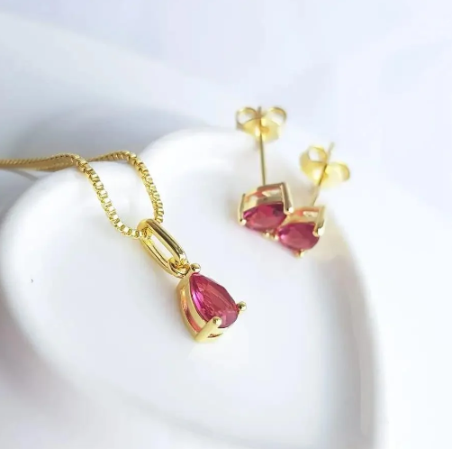 Conjuntos em Gota "Lumière"- Banhados a Ouro 18k