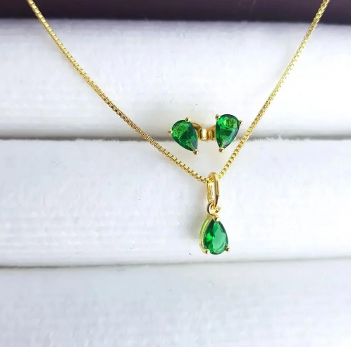 Conjuntos em Gota "Lumière"- Banhados a Ouro 18k