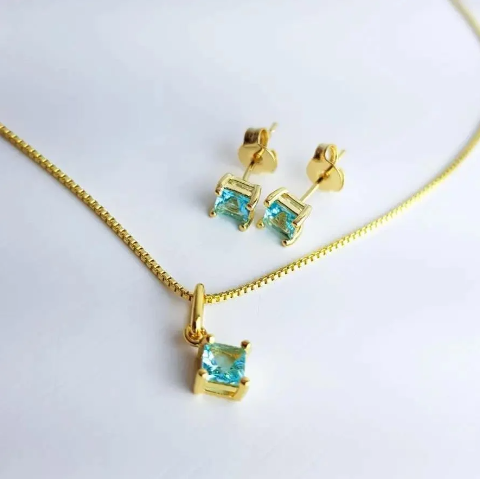 Conjuntos  "Charm"- Banhados a ouro 18k