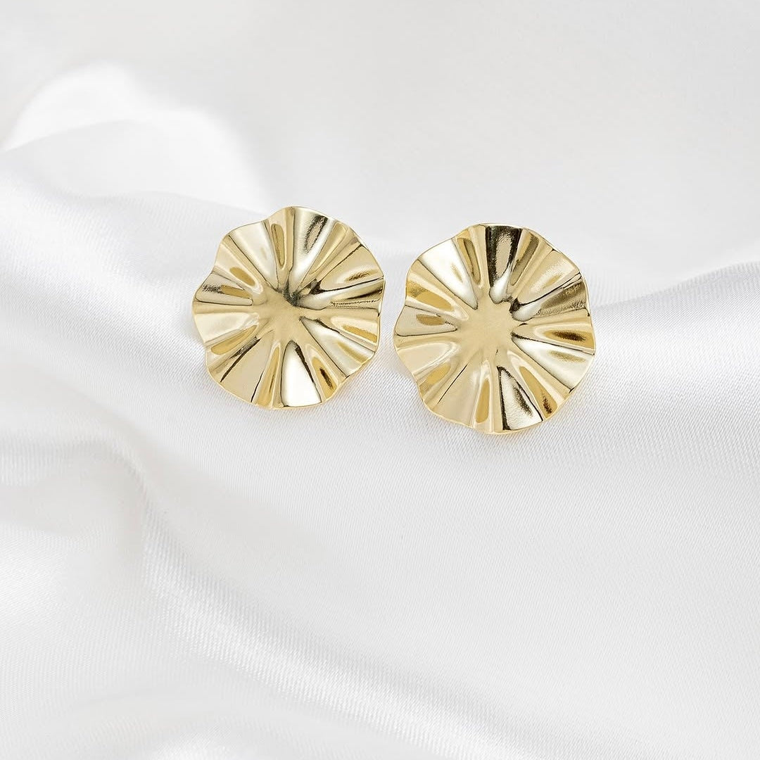 Conjunto: colar e brinco "Solei"- Banhados a Ouro 18k