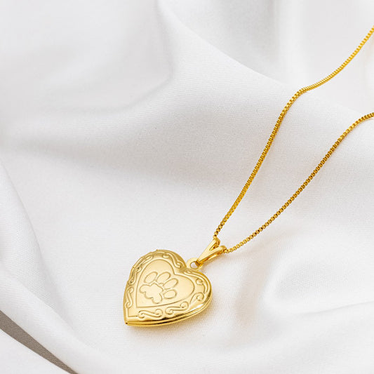 Relicário "Lovely Pet"- Banhado a Ouro 18k