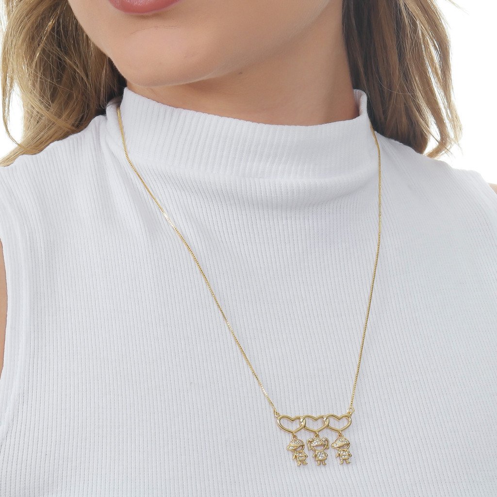 Colar "Maternal Love- Banhado a Ouro 18k