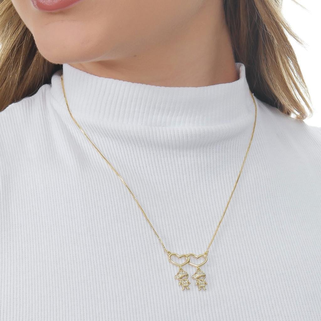 Colar "Maternal Love- Banhado a Ouro 18k