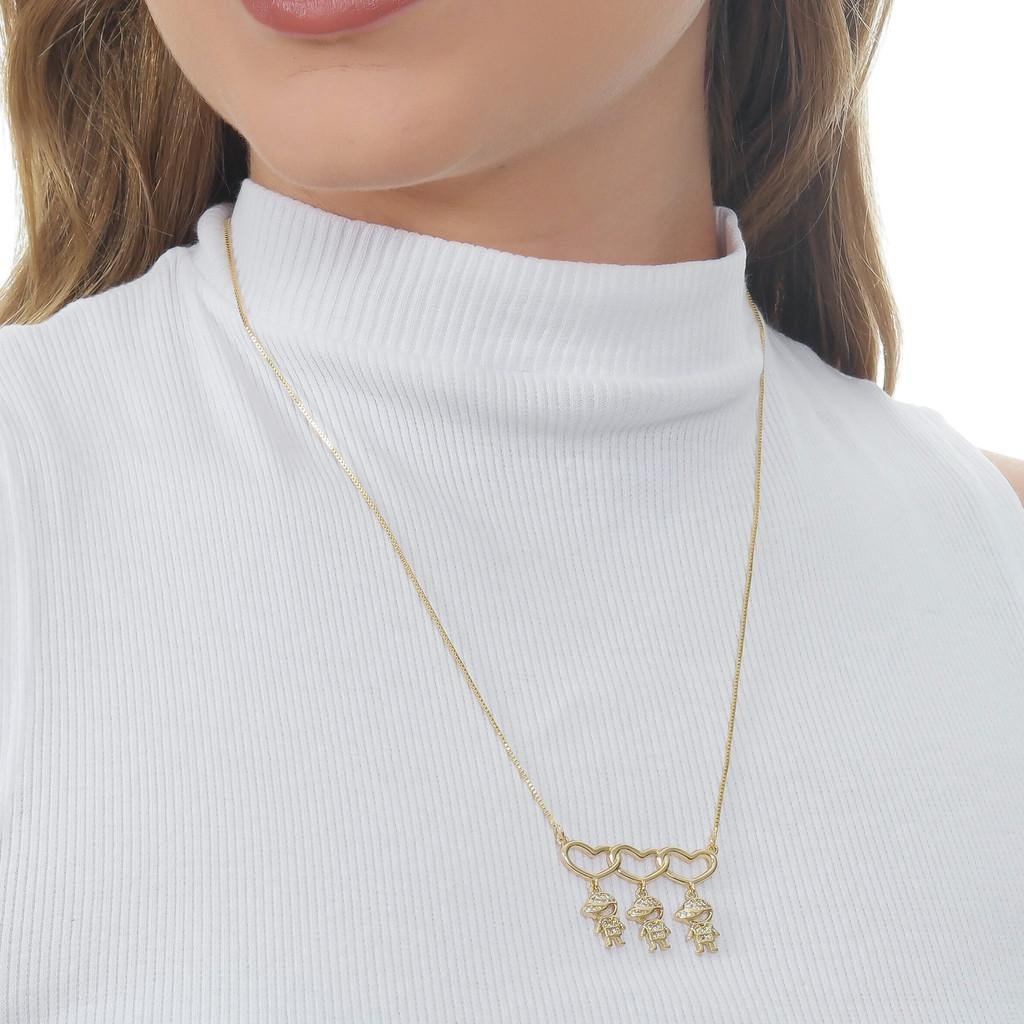 Colar "Maternal Love- Banhado a Ouro 18k