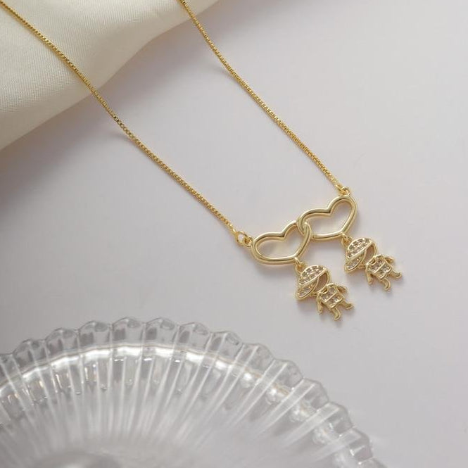 Colar "Maternal Love- Banhado a Ouro 18k