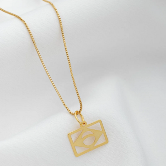 Colar "Brasil Basic"- Banhado a Ouro 18k