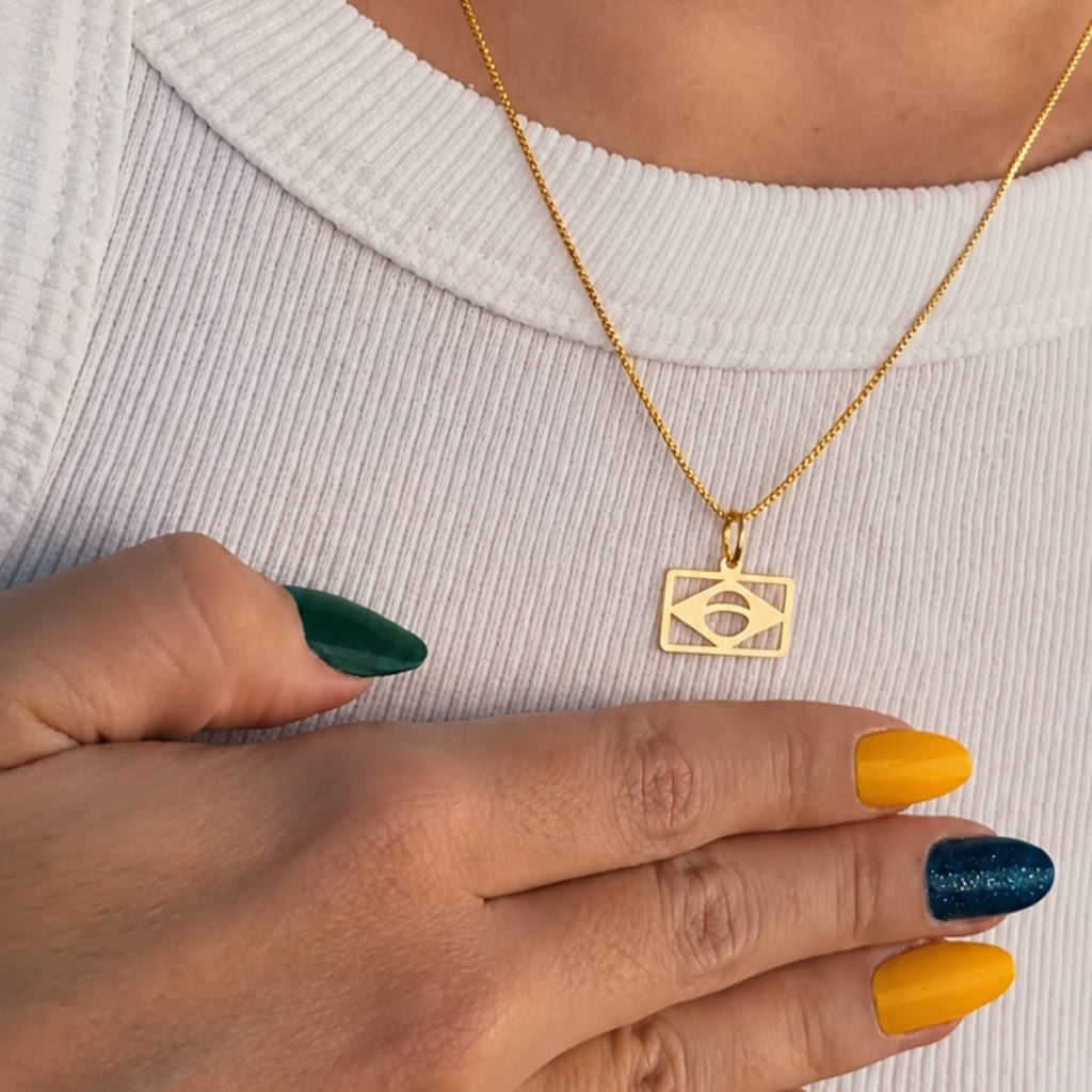 Colar "Brasil Basic"- Banhado a Ouro 18k