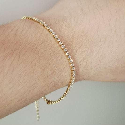 Pulseira "Riviera Basic"- Banhado a Ouro 18k