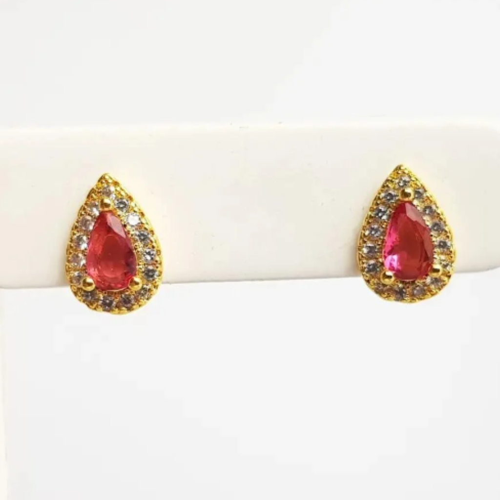 Conjuntos em Gota Cravejada "Crystal"- Banhados a Ouro 18k